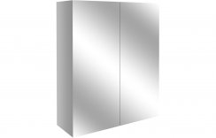 Purity Collection Aurora 600mm Mirrored Unit - Light Grey Gloss