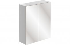 Purity Collection Valento 600mm Mirrored Wall Unit - White Gloss