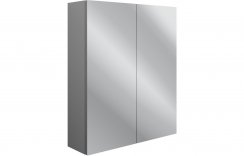 Purity Collection Belinda 600mm 2 Door Mirrored Wall Unit - Grey Ash
