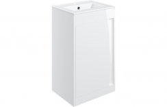 Purity Collection Elementi 510mm Floor Standing Unit Inc. Basin - White Gloss