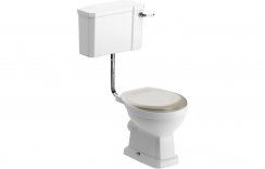 Purity Collection Chateau Low Level Toilet & Matt Latte Soft Close Seat