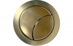 Purity Collection Dual Push Button Cover (Rod) - Brushed Brass