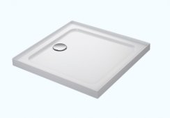 Mira Flight Low 800 x 800mm Square Shower Tray with 4 Upstands