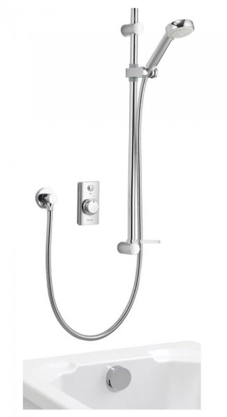 Aqualisa Visage Digital Divert Concealed Shower with Overflow Bath Filler