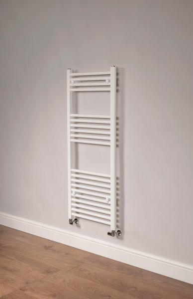 DQ Heating Essential 500 x 800mm Ladder Rail with H+ Element - White Texture