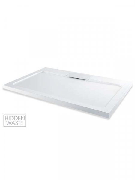 MX Expressions 1000 x 800mm Rectangular ABS Stone Shower Tray