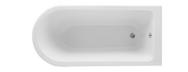 Bayswater White 1700mm Single End Free Standing Shower Bath
