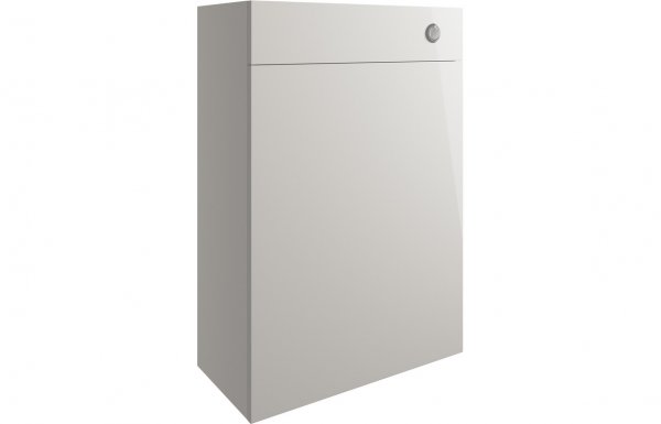Purity Collection Valento 600mm Toilet Unit - Pearl Grey Gloss