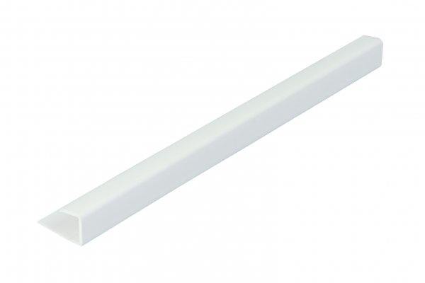 Zest Trims For Use with 10mm Panels - 2700mm End Cap - White