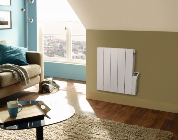 Zehnder Alura Electric Radiator 575 x 477mm - White Ral9010 Electric Simple Immersion With Factory Fitted Digital Controls