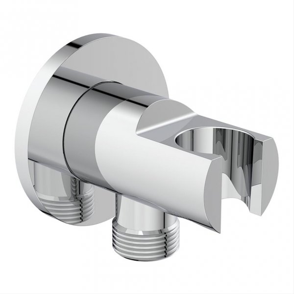 Ideal Standard Chrome Round Wall Bracket with 1/2
