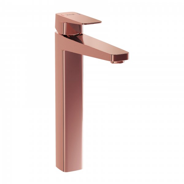 Vitra Root Square Tall Basin Mixer for Bowls - Copper