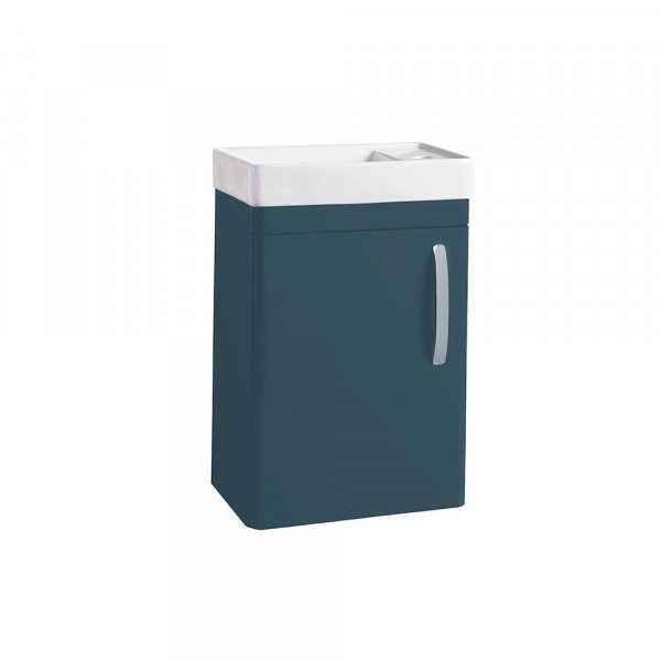 Tavistock Compass 450mm Wall Mounted Cloakroom Unit and Basin - Oxford Blue