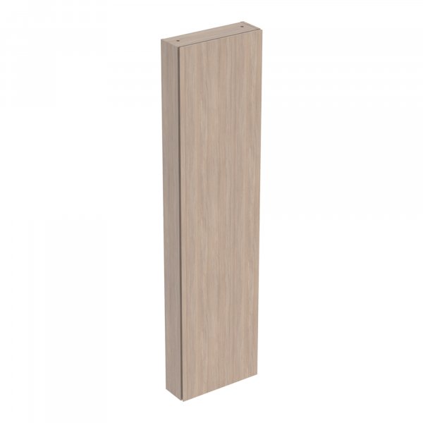 Geberit VariForm 1800mm Slimline Tall Cabinet with Internal Mirror - Oak