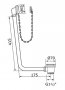 Perrin & Rowe Bath Waste and Overflow With Exposed Pipes - Nickel