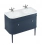 Burlington Bathrooms Chalfont Blue 100cm Single Drawer Vanity Unit