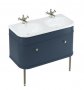 Burlington Bathrooms Chalfont Blue 100cm Single Drawer Vanity Unit