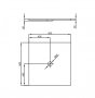 Bette Floor 900 x 900mm Square Shower Tray