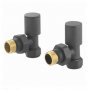 Redroom Anthracite Angled Round Valve Pack - Stock Clearance