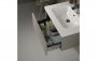 Purity Collection Carina 800mm 1 Drawer Wall Hung Basin Unit (No Top) - Latte