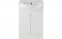 Purity Collection Visio 655mm Basin Unit & Basin - White Gloss