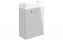 Purity Collection Volti 410mm Wall Hung Basin Unit & C/C Toilet Pack - Grey Gloss