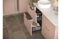 Purity Collection Statura 590mm Wall Hung 2 Drawer Basin Unit (No Top) - Matt Antique Rose
