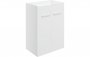 Purity Collection Volti 590mm Floor Standing 2 Door Basin Unit (No Top) - White Gloss