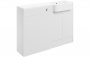 Purity Collection Valento 1242mm Basin & Toilet Unit Pack (LH) - White Gloss