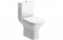 Purity Collection Forestglow Short Projection Close Coupled Open Back Toilet & Wrapover Soft Close Seat