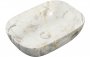Purity Collection Noble 460x330mm Ceramic Washbowl - White Marble Effect