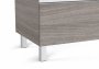 Roca The Gap Arctic Grey 800mm 3 Drawer Vanity Unit with Right Handed Basin