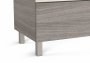 Roca The Gap Arctic Grey 800mm 3 Drawer Vanity Unit with Left Handed Basin and Eidos LED Mirror