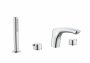 Roca Insignia Deck-Mounted Bath-Shower Mixer With Central Spout, Hand Shower And 1,50m Flexible Hose