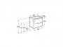 Roca Aleyda Compact Beige Wood 600mm 2 Drawer Vanity Unit & Basin