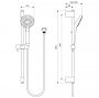 Ideal Standard IdealRain Evo 3 Function Shower Kit