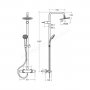 Ideal Standard Freedom Dual Ceratherm 100 Thermostatic Shower