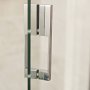 Roman Liberty 8mm Sliding Door with Fluted Glass Left Hand 1200mm (Alcove Fitting)