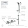Ideal Standard Ceratherm T50 Thermostatic Shower Pack