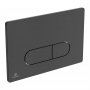 Ideal Standard Oleas P1 Black Pneumatic Dual Flushplate
