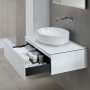 Geberit VariForm 900mm One Drawer White Vanity Unit for Lay-On Basin