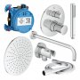 Ideal Standard Ceratherm T100 Built-In Thermostatic Chrome Round Shower Pack