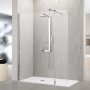 Novellini Kuadra H2 1250mm Wetroom Shower Panel & Hinged Deflector Panel