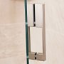 Roman Liberty 8mm Sliding Door with Fluted Glass Right Hand 1200 x 800mm (Corner Fitting)