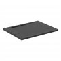 Ideal Standard i.life Ultra Flat S 1000 x 700mm Rectangular Shower Tray with Waste - Jet Black