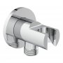 Ideal Standard Chrome Round Wall Bracket with 1/2