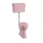 Burlington Bespoke Confetti Pink WC Suite with Low Level Cistern