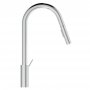 Ideal Standard Gusto single lever round C pull out spout kitchen mixer with bluestart technology