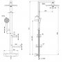 Ideal Standard Ceratherm ALU+ Shower System with Exposed Shower Mixer - Rose