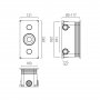 Vado Zone Chrome 2 Outlet Concealed Thermostatic Shower Valve